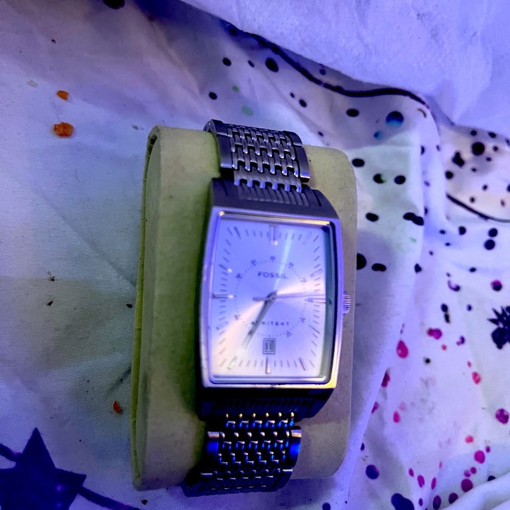 Fossil arkitekt watch in great condition. New battery, no scratches on face